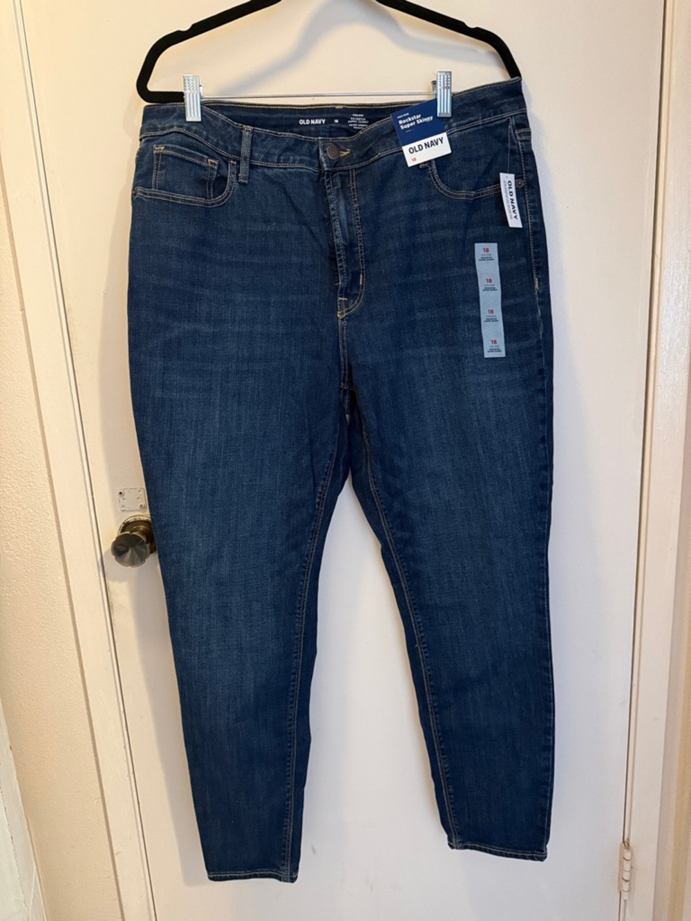Old Navy Dark Blue Rockstar Super Skinny Jeans